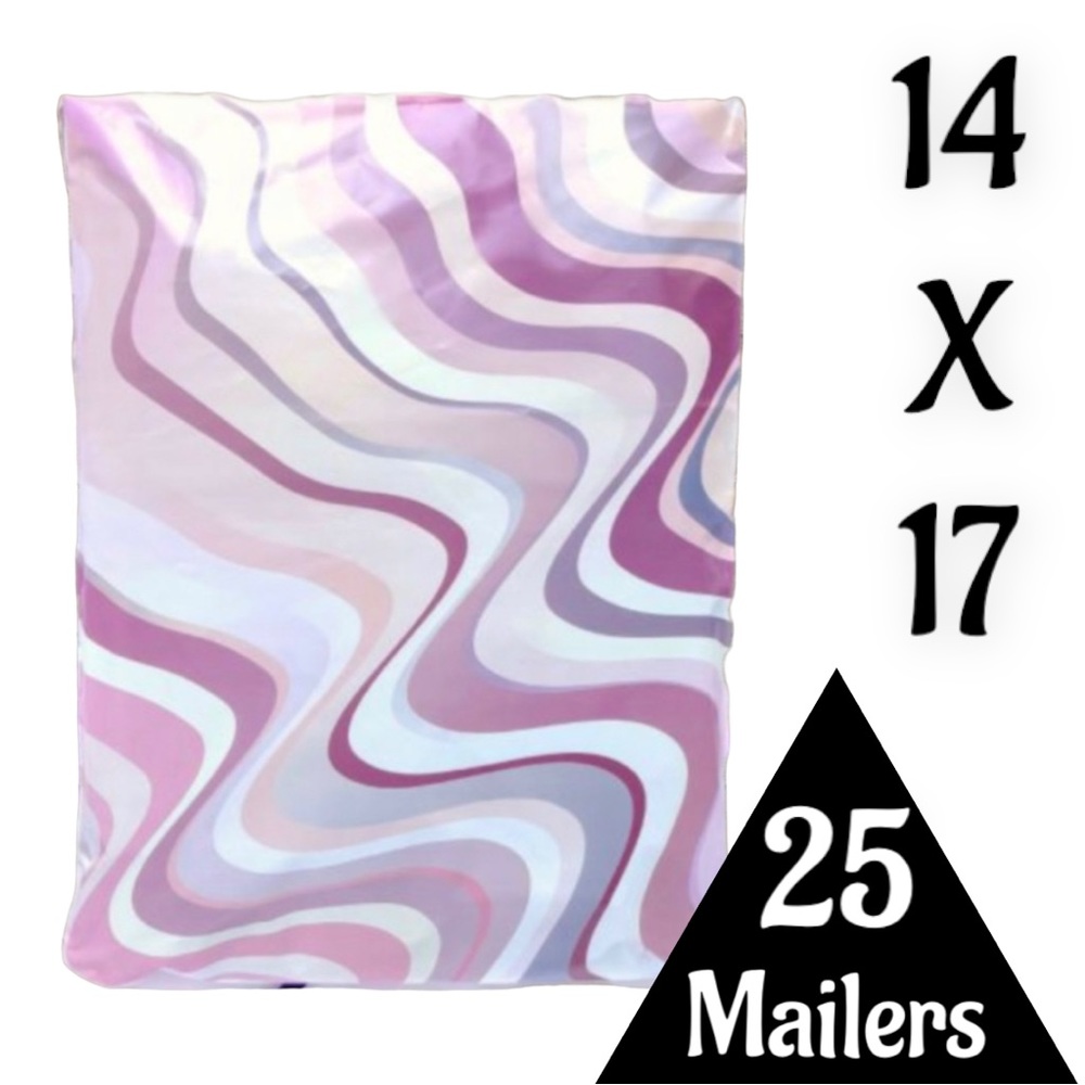 25 14X17 Poly Mailers Abstract Swirl Shipping Envelopes PRICE IS FIRM - Picture 3 of 7